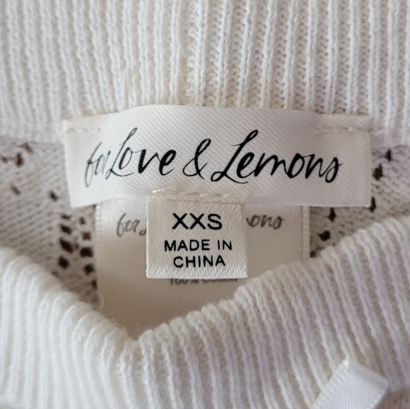 FOR LOVE AND LEMONS CHARLESTON FLORAL KNIT SHORTS - Picture 11 of 11